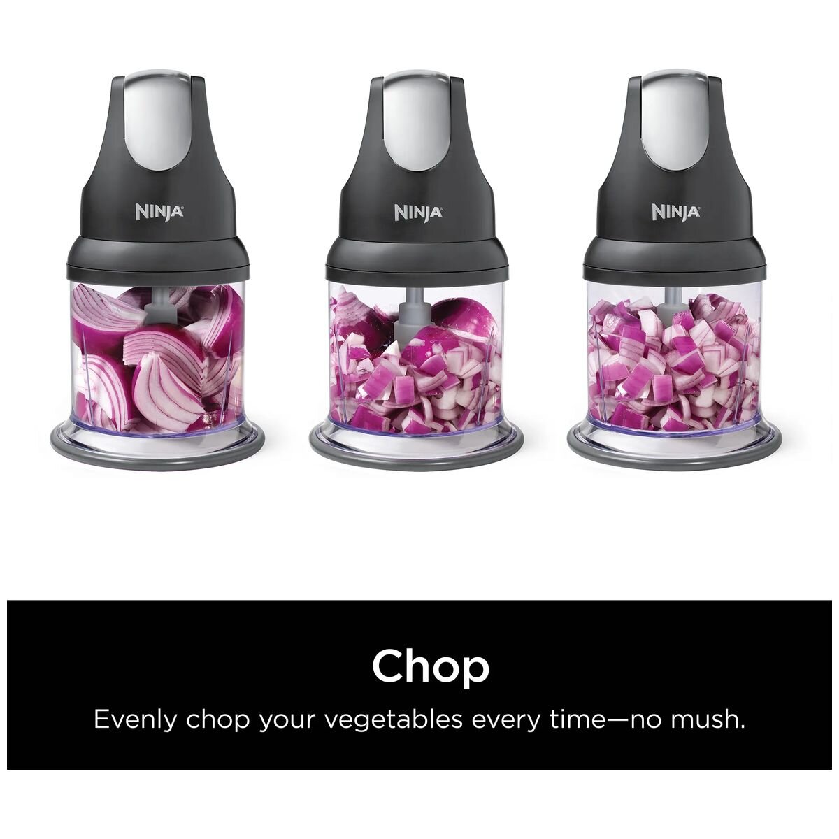 Ninja Professional Stackable Chopper - 200W Motor Pod - 475ml Cup - Black - NJ100