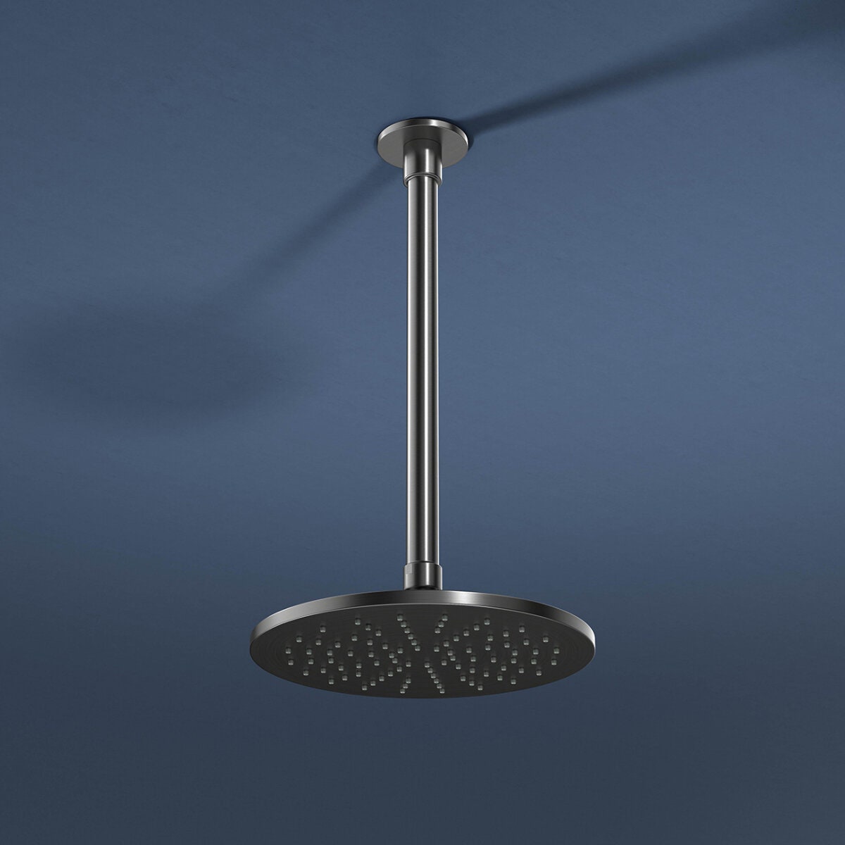 Rogerseller Tonic 200mm shower rose - 3 star WELS, 9L/min, brass, Brushed Nickel finish - 3506000007
