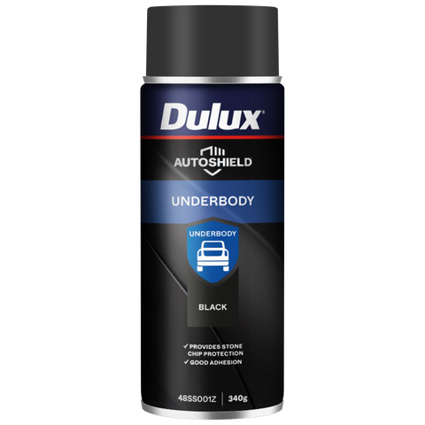 Dulux Autoshield 340g Black Underbody Coat Spray Paint, Protective Automotive Underbody Coating