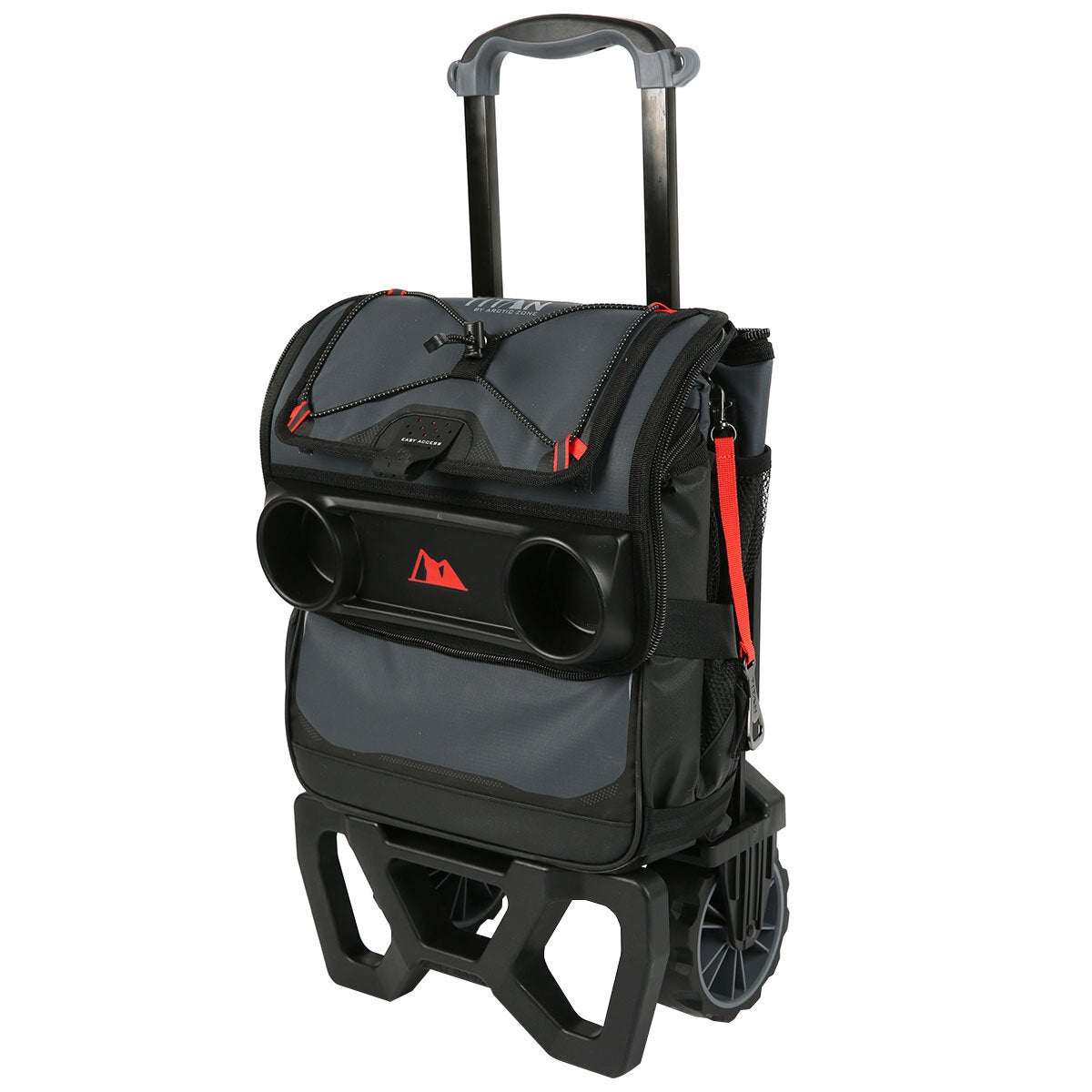 Collapsible Cooler and Big Wheel All Terrain Cart Combo for 60 Cans, Microban Lining by Titan — image 4