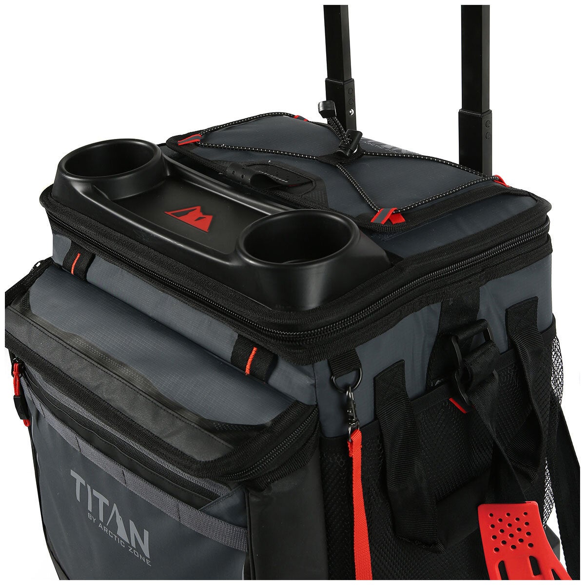Collapsible Cooler and Big Wheel All Terrain Cart Combo for 60 Cans, Microban Lining by Titan — image 9