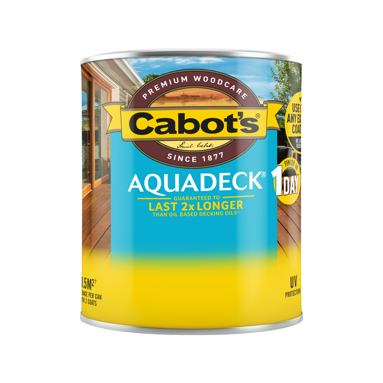 Cabot's 250ml Natural Aquadeck Sample Pot Water Based