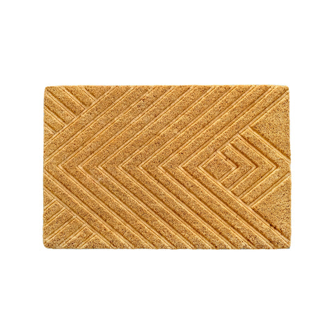 Embossed Diamond Coir Outdoor Door Mat 40 x 60cm Dirt Trapper