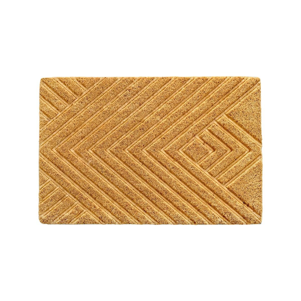 Embossed Diamond Coir Outdoor Door Mat 40 x 60cm Dirt Trapper