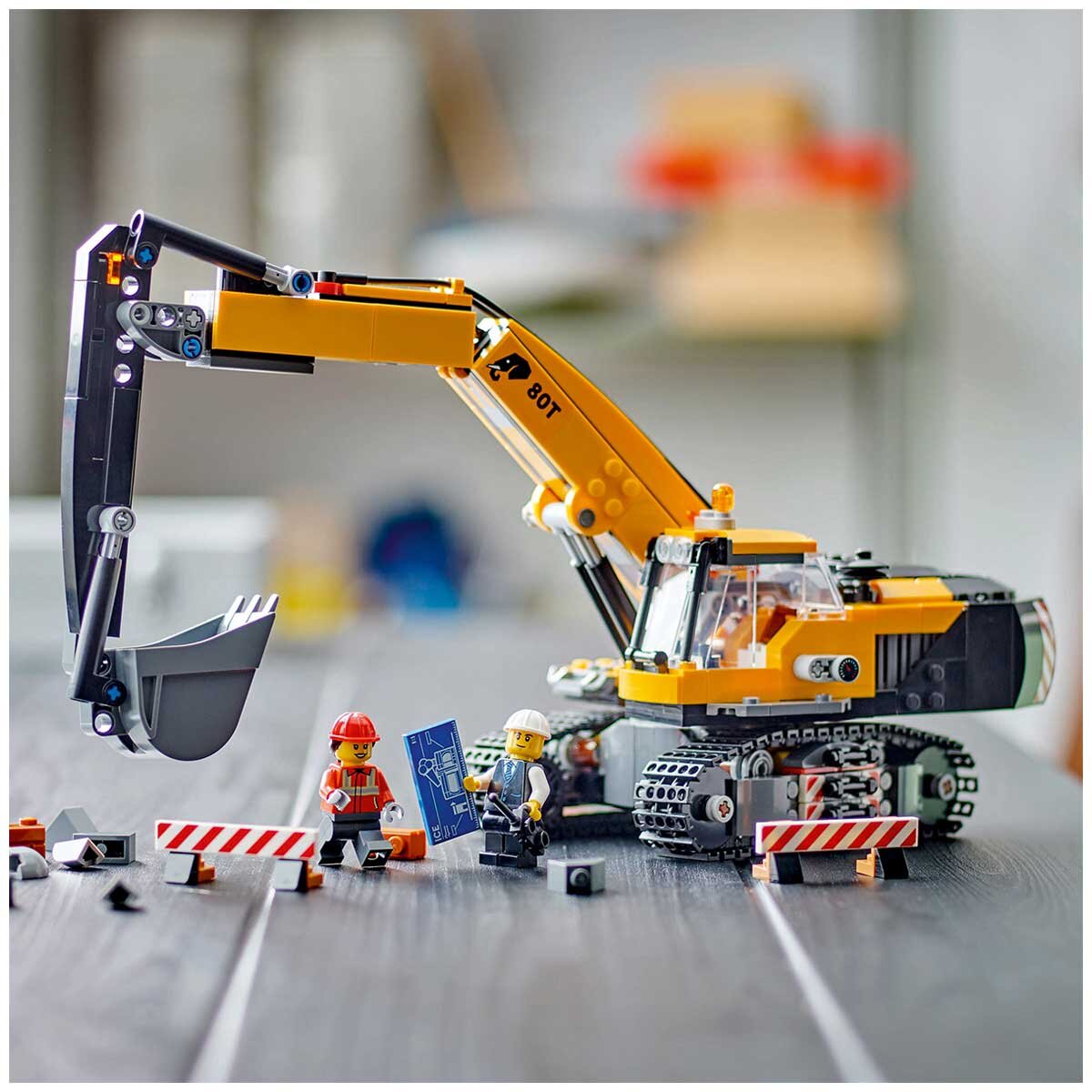 LEGO City Yellow Construction Excavator 60420 - SuperSaverAU - view 4