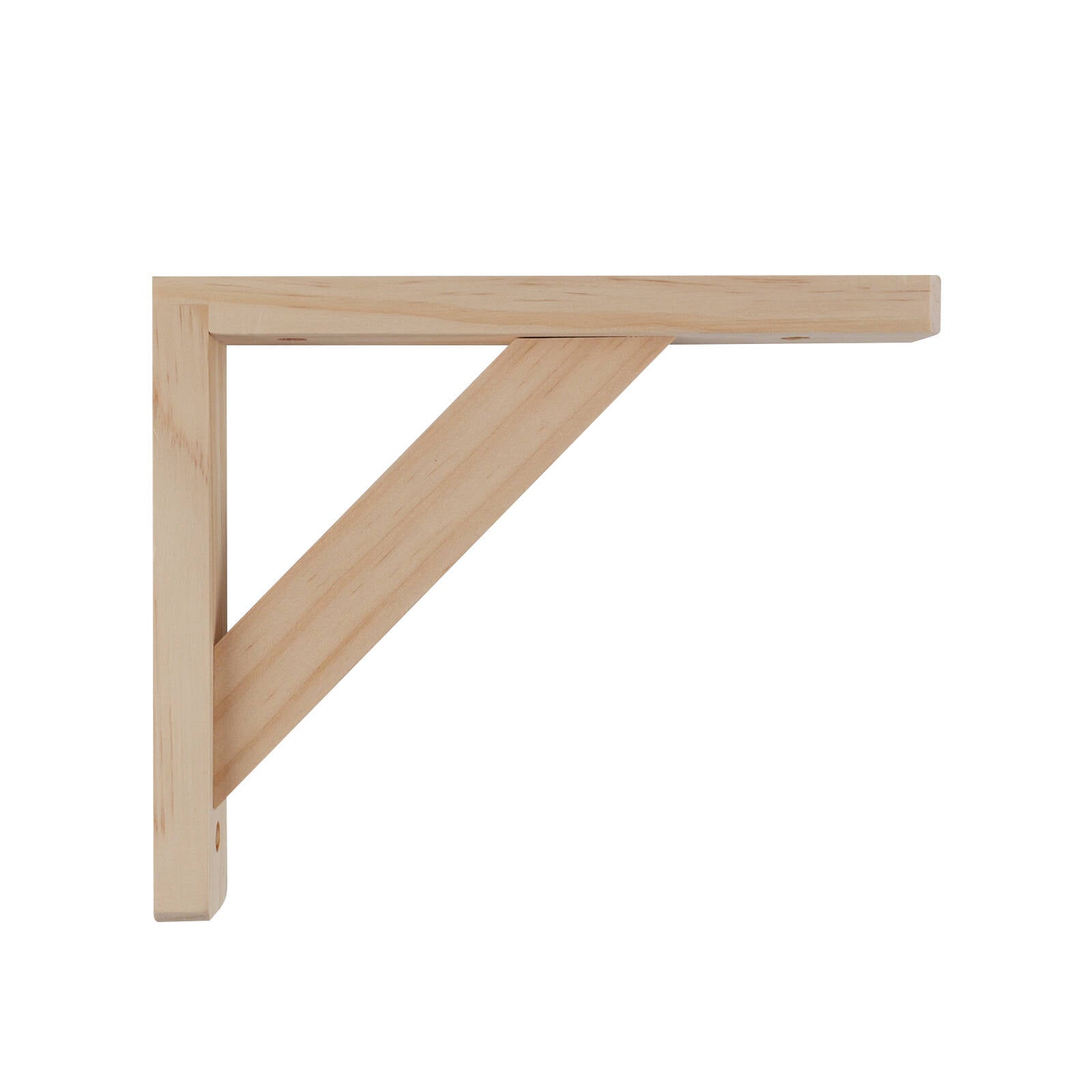 Carinya 210 x 170mm Raw Pine Stayed Bracket Wall Mount 30kg Capacity Indoor