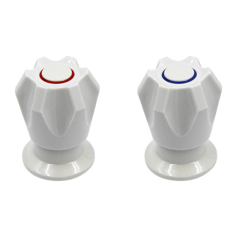 Shaw & Mason Ivory Six Point Basin Top Assembly Pair ABS Plastic