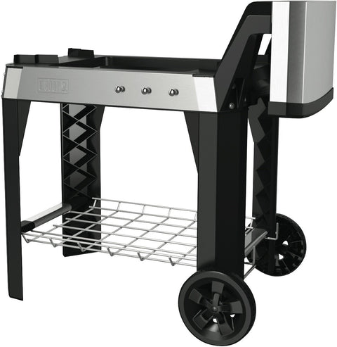 Weber Pulse cart - removable side table, 2 x 20cm wheels, open cart design - for Pulse 1000 and 2000 - 6539