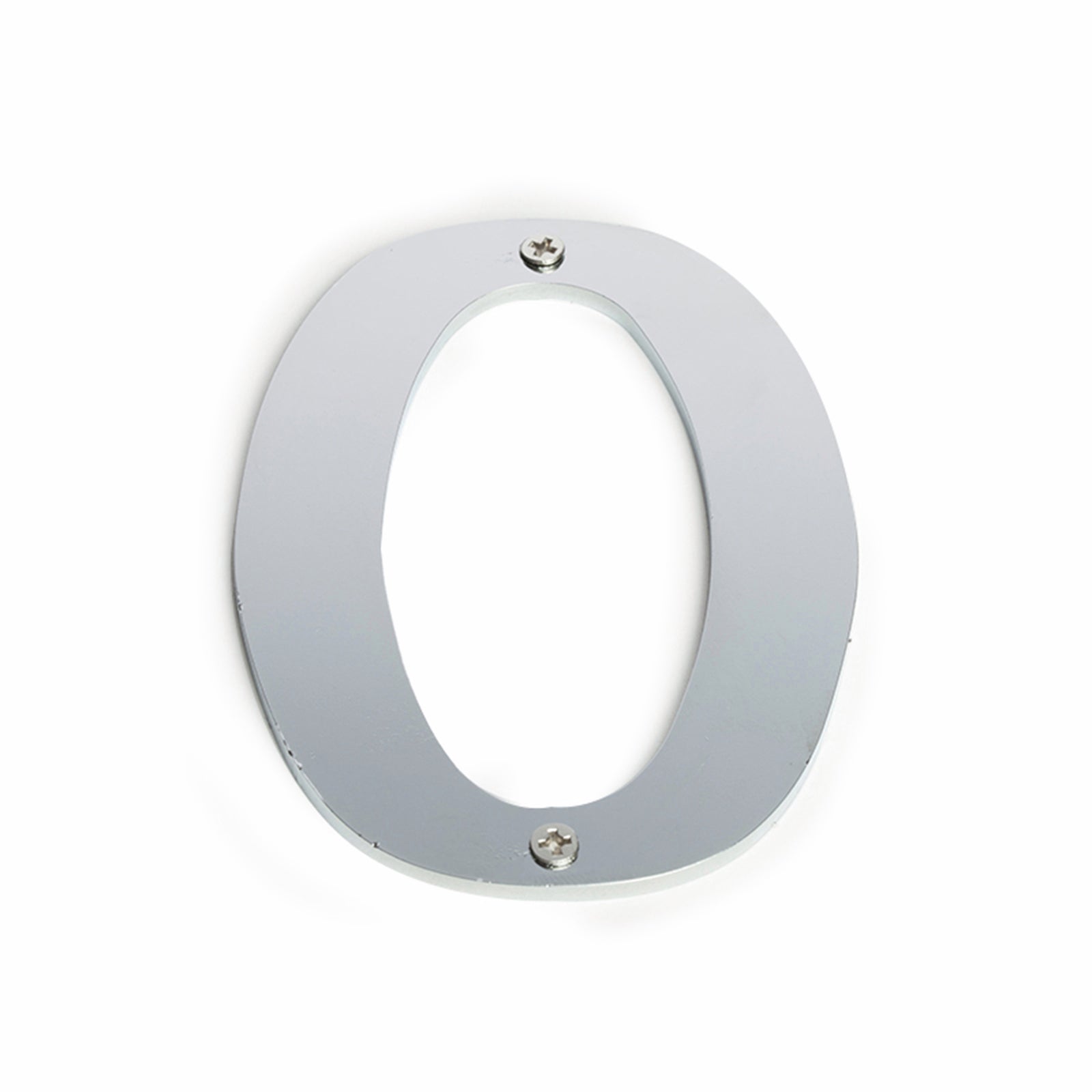 Sandleford 100mm Brushed Stainless Steel House Number 0 - Weather Resistant