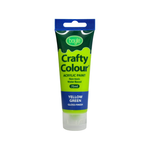 Boyle 75ml Yellow Green Crafty Colour Acrylic Paint