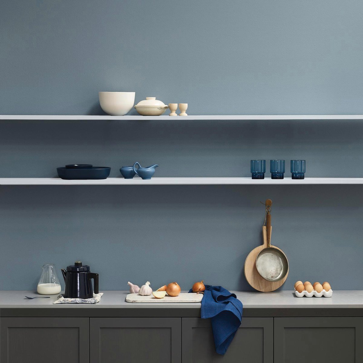 Porter S Washable Paint 4L - Dark Newport Blue - Eggshell Finish - 199mm x 191mm x 178mm - SuperSaverAU - view 3