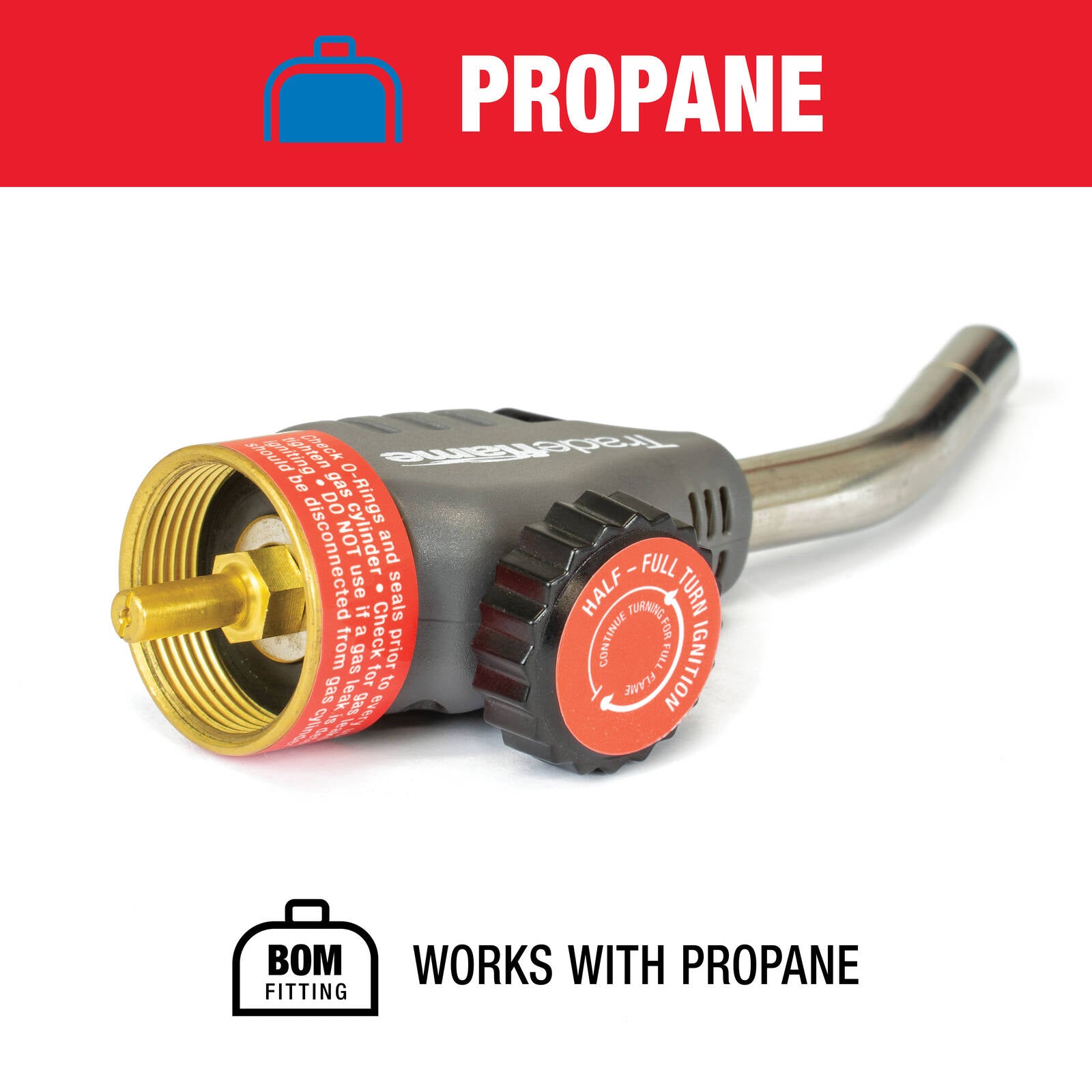 Tradeflame Mini Cyclone Torch - Trigger Ignition, Variable Flame
