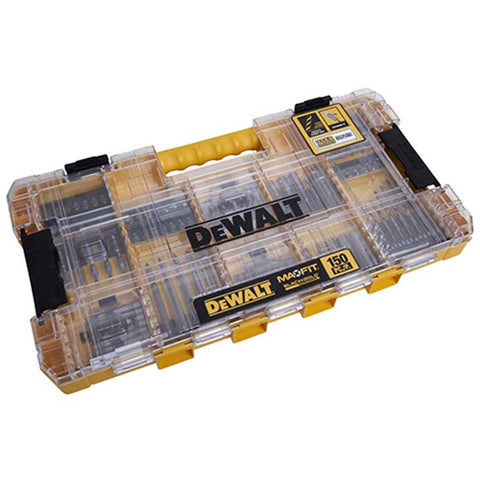 DeWALT Toughgrip 150-Piece Screwdriving Bit Set with Tough Case Storage System, Maxfit Impact Rated Bits, Magnetic Bit Holder - SuperSaverAU - view 1