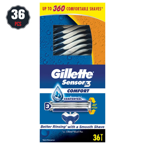 Gillette Sensor3 Disposable 36 Pack - SuperSaverAU - view 1