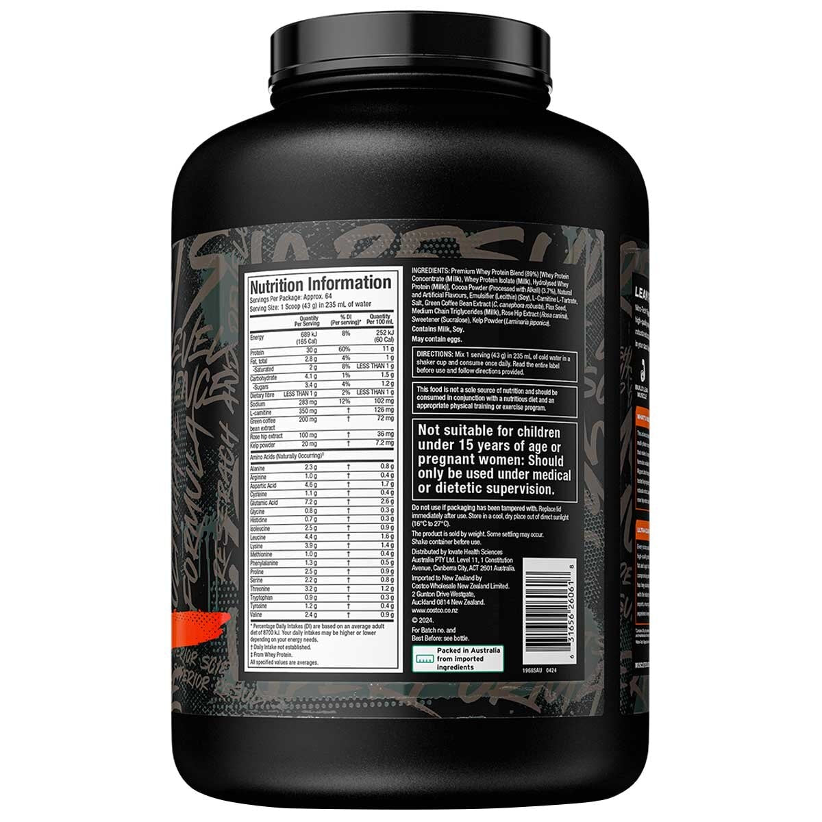 MuscleTech Nitro Tech Ripped Whey Protein Milk Chocolate 2.72kg - SuperSaverAU - view 3
