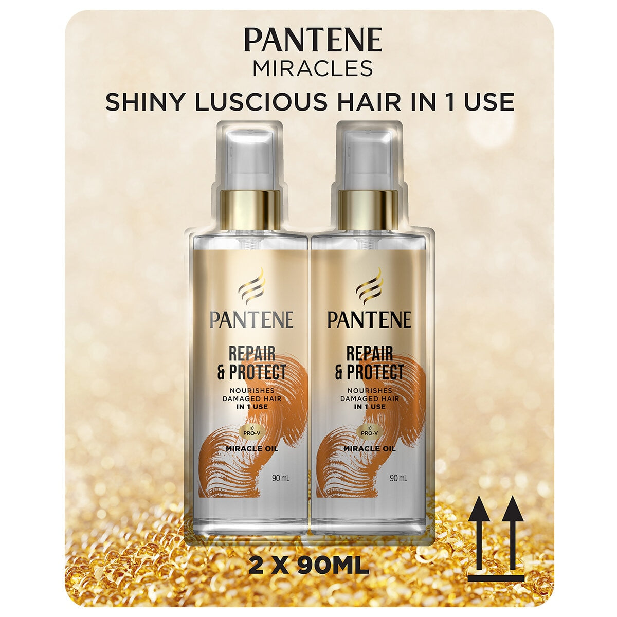 Pantene Pro-V Miracle Hair Oil 2 x 90ml - SuperSaverAU - view 2