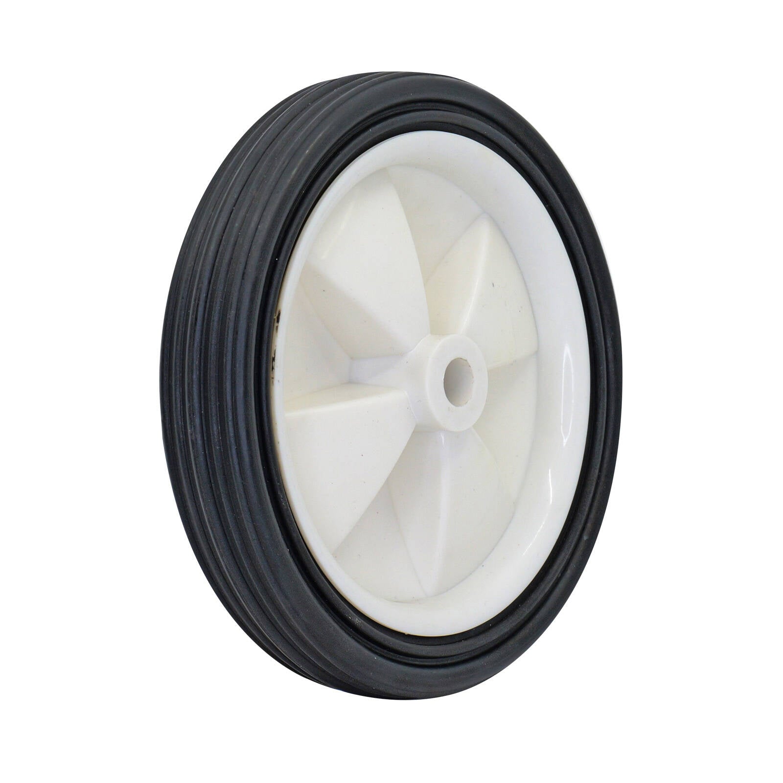 Move It 125mm Black Rubber Tyre With White Plastic Centre 30kg