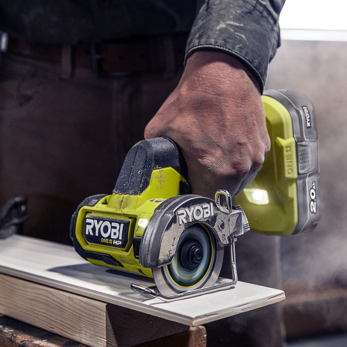 Ryobi Compact Cut Off Tool - 76mm - Brushless - Multi-Purpose Cutting - SuperSaverAU - view 4