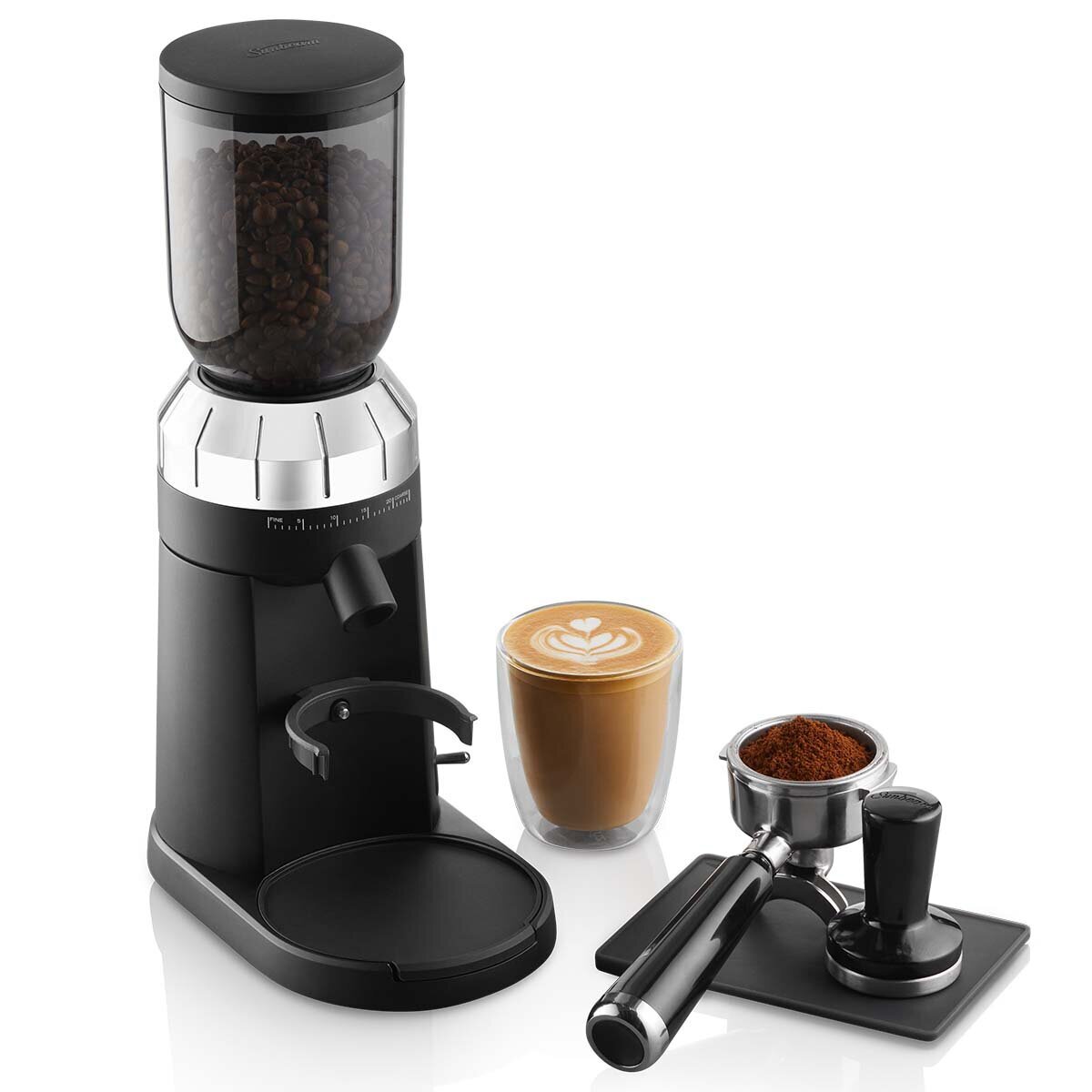 Sunbeam Cafe Series coffee grinder - black - up to 24 grind settings - 250g hopper - EMM0500BK