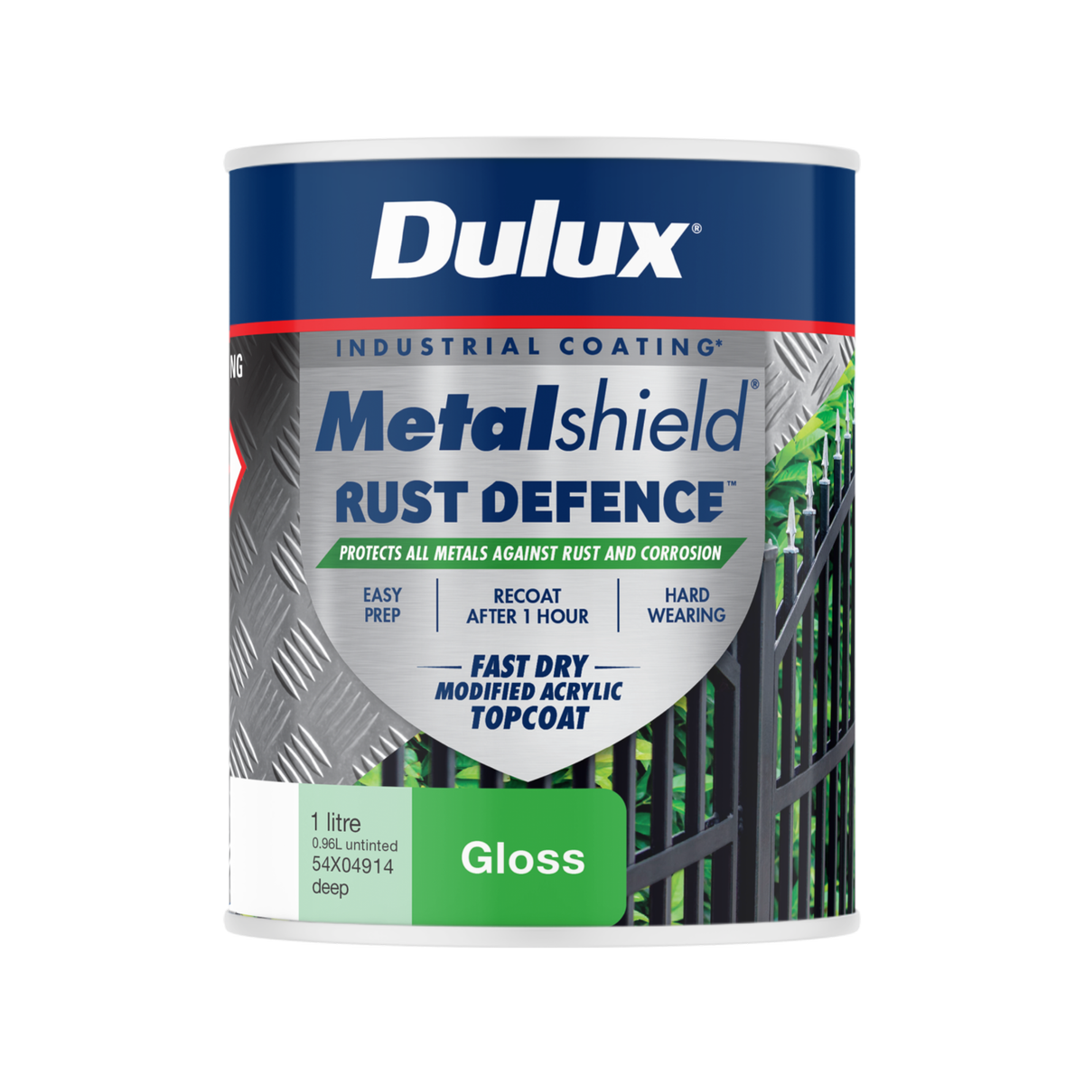 Dulux Metalshield Rust Defence 1L Deep Base Gloss
