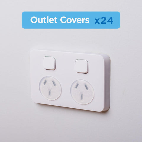 Perma Child Safety Outlet Covers - 24 Pack, Clear Plug Covers