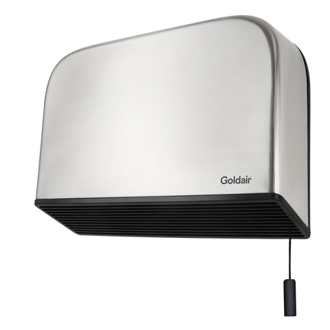Goldair Stainless Steel Ceramic Pull Cord Bathroom Heater GBH560