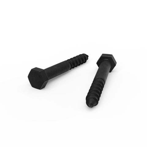 ZENITH M10 x 75mm Hot Dipped Galvanised Black Hex Head Coach Screw