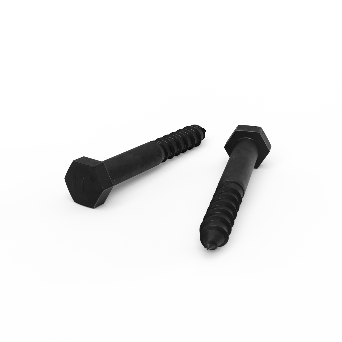 ZENITH M10 x 75mm Hot Dipped Galvanised Black Hex Head Coach Screw