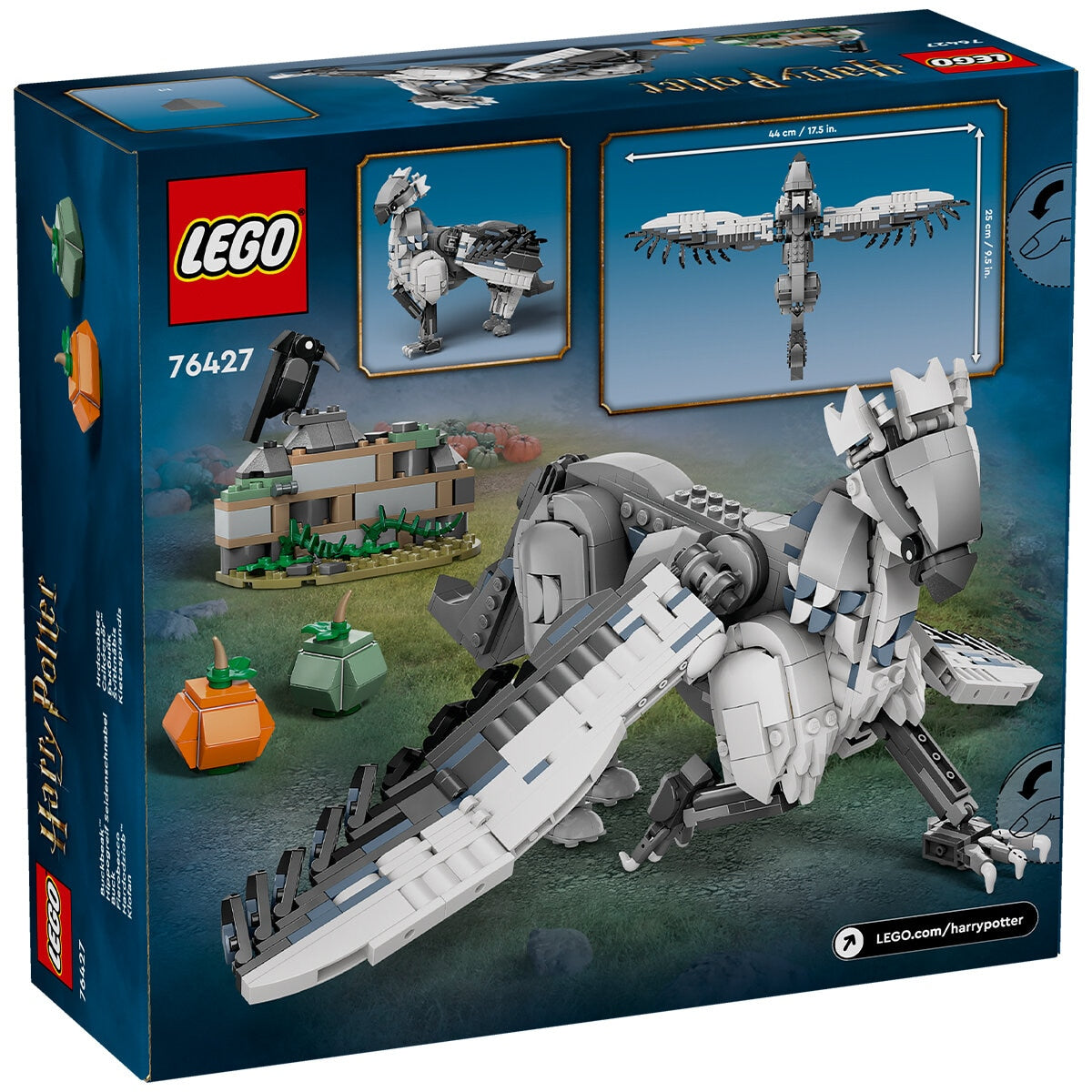 LEGO Harry Potter Buckbeak 76427 Hippogriff Toy with Posable Figure, Hagrid’s Yard, 2 Pumpkins, Bird Figure - SuperSaverAU - view 10