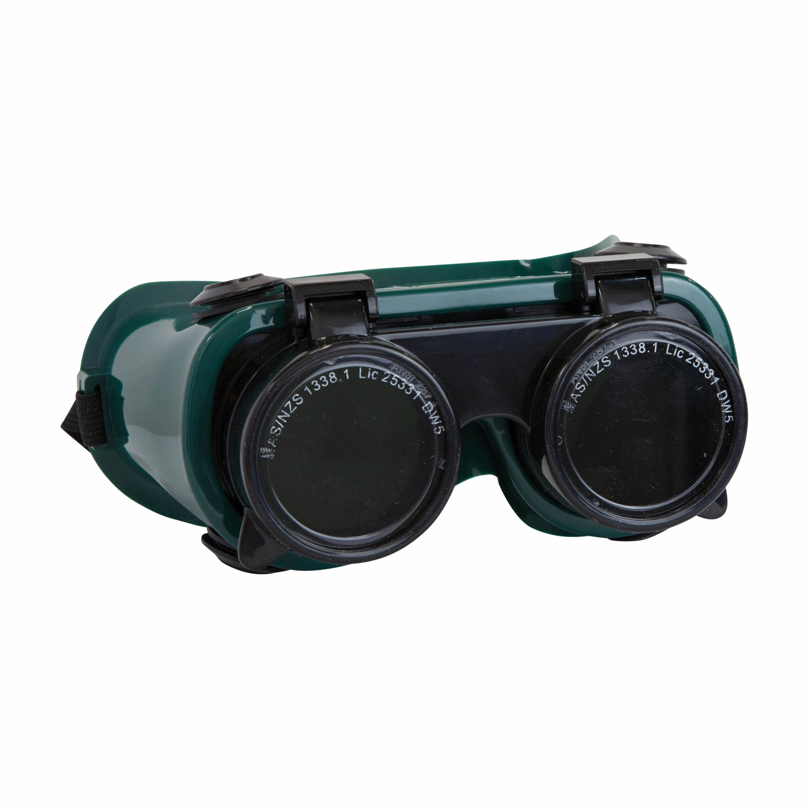 Bossweld Shade 5 Gas Welding Flip Up Goggles - Lightweight Oxy Cutting and Brazing