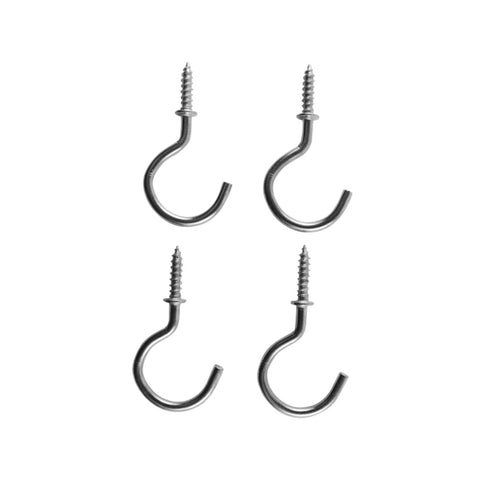 Everhang 18mm Zinc Plated Steel Cup Hook - 4 Pack