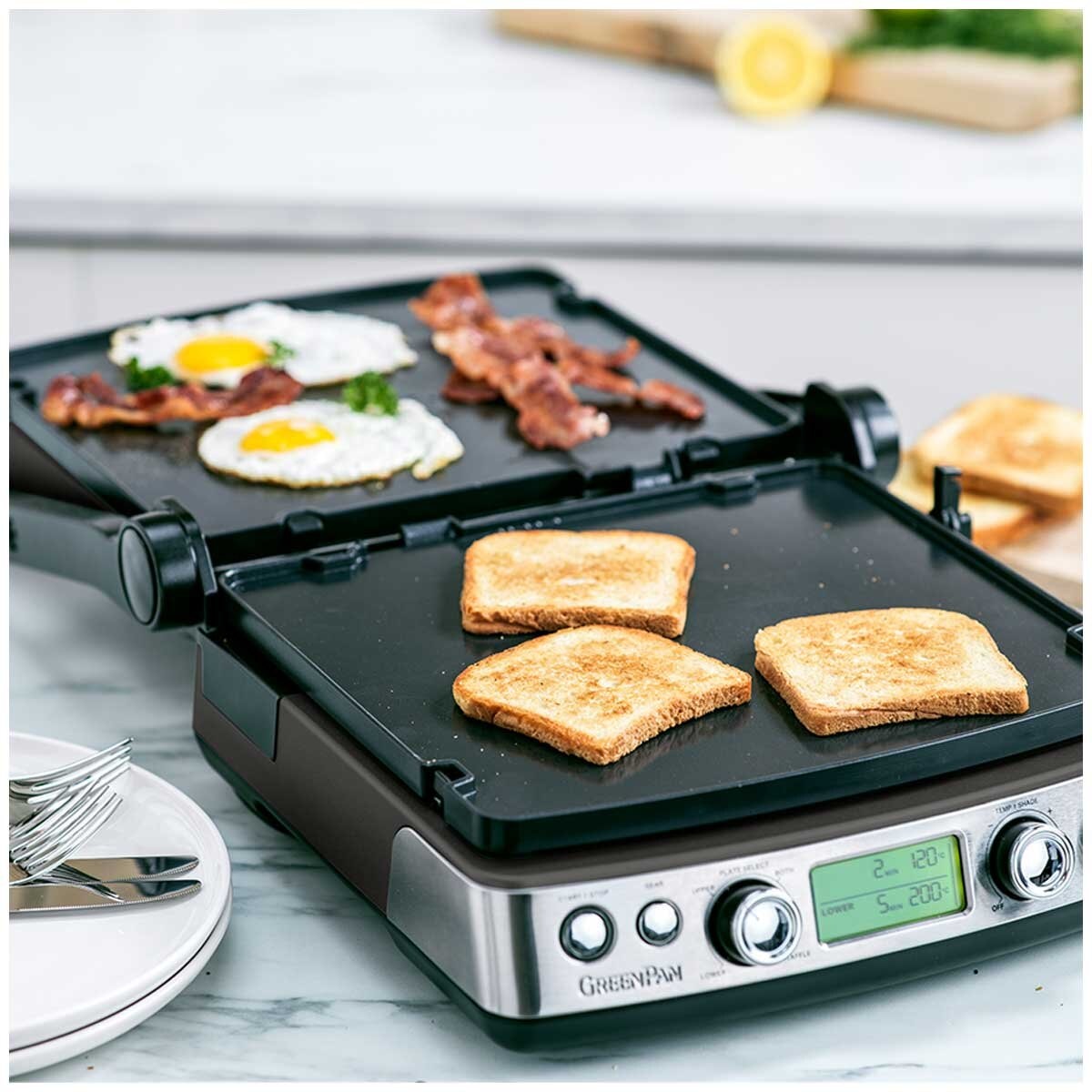 GreenPan Elite Contact Grill Matt Black CC006848-003