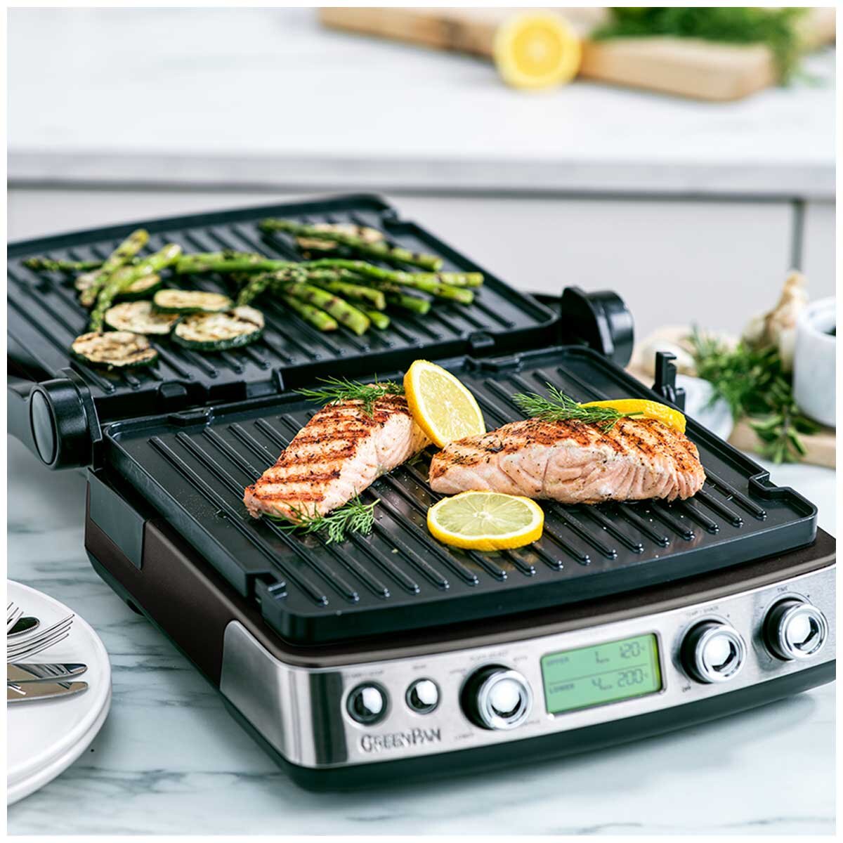 GreenPan Elite Contact Grill Matt Black CC006848-003