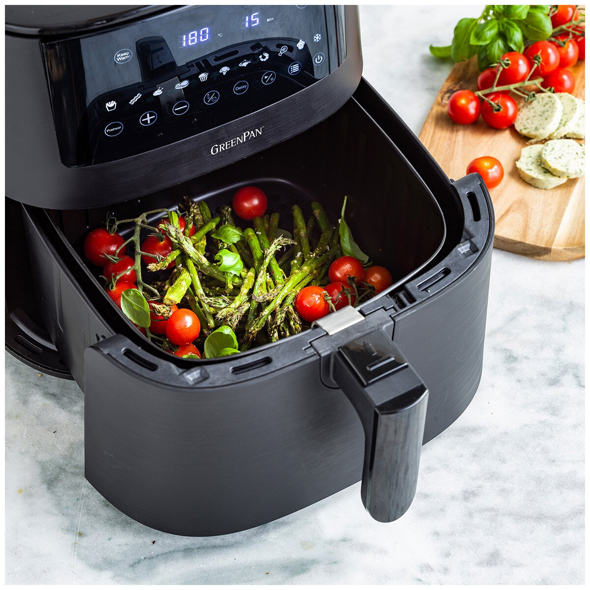 GreenPan Bistro 1 Basket Electric Air Fryer 7.2L CC008230-001 - SuperSaverAU - view 7