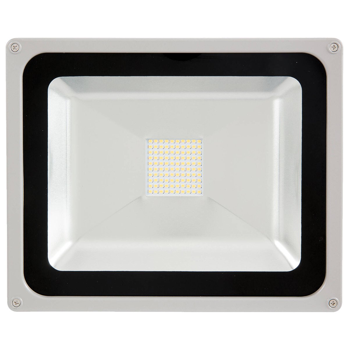 Brilliant Ranger III 50W LED Panel Flood Light Weather-Resistant Outdoor Grey 20866/08