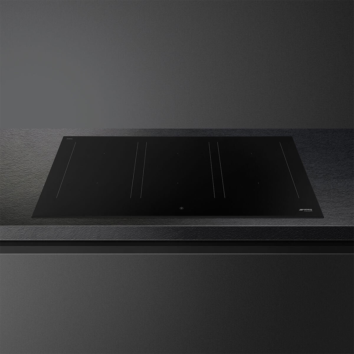 Smeg 90cm Classic Induction Cooktop - 3 Multizone Areas, Autovent 2.0, Matte Black - SIM3964N