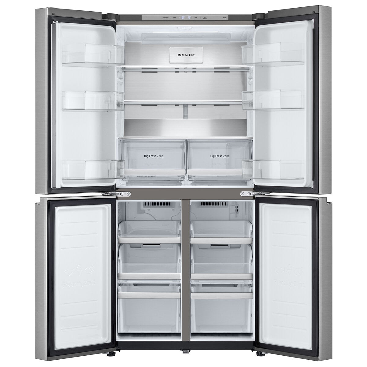 LG 530L Slim French Door Fridge Stainless Steel GF-B505PL - SuperSaverAU - view 7
