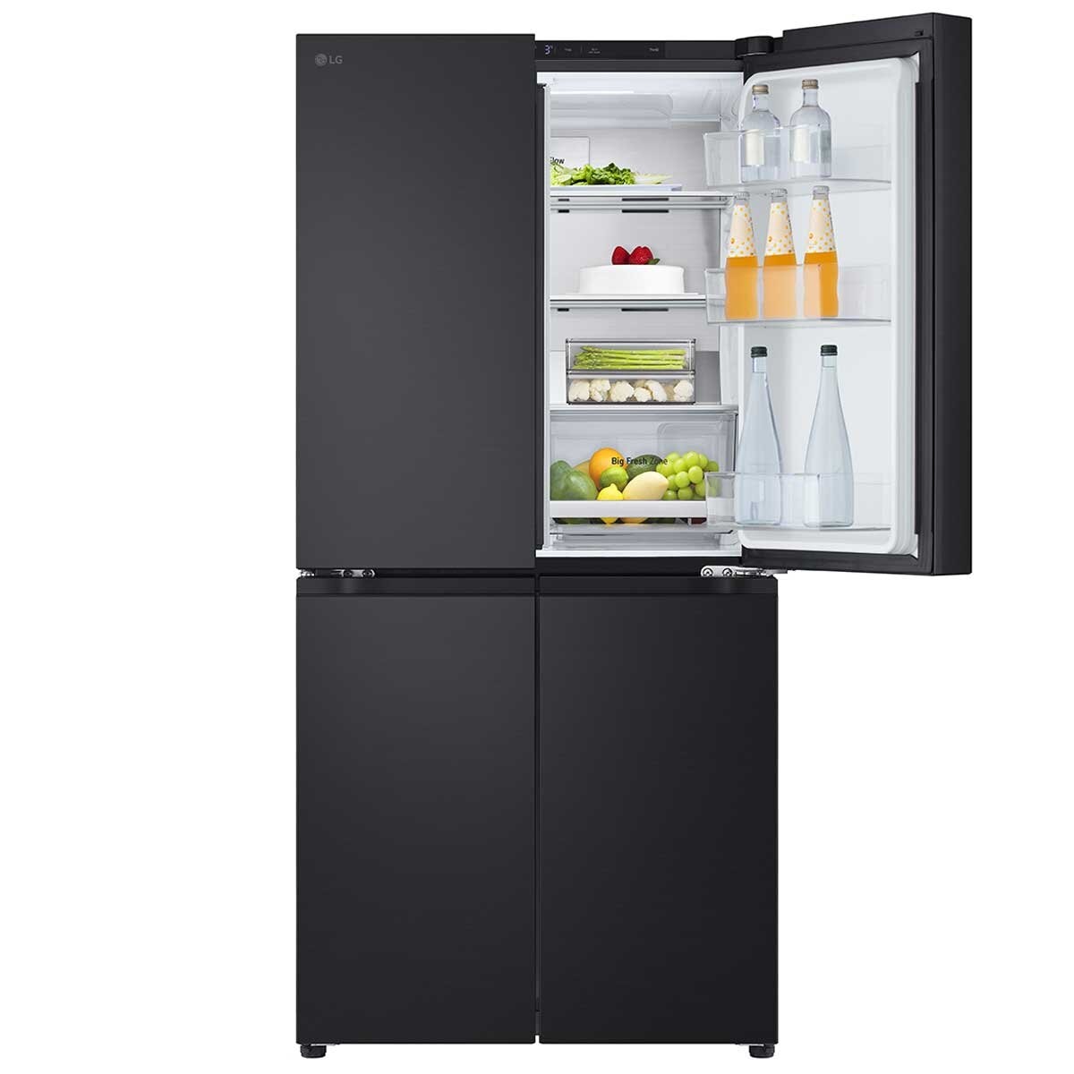LG 530L Slim French Door Fridge Matte Black GF-B505MBL - SuperSaverAU - view 9