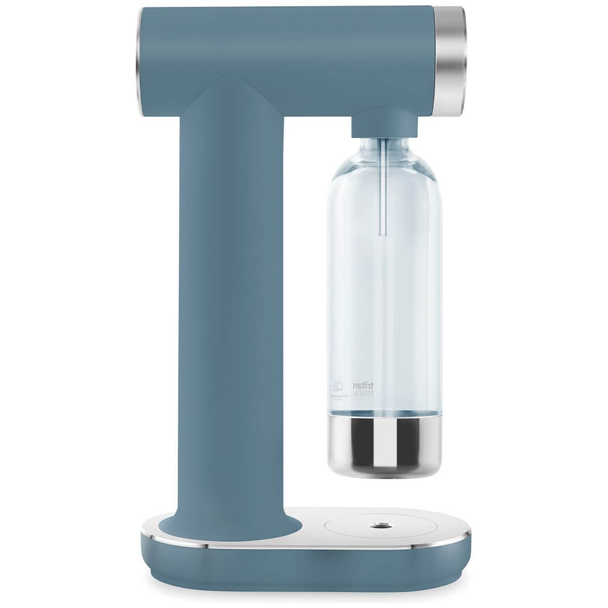 Smeg soda maker - Blue, electricity-free operation, Tritan Renew bottle, front knob control - SKC01SBMAU