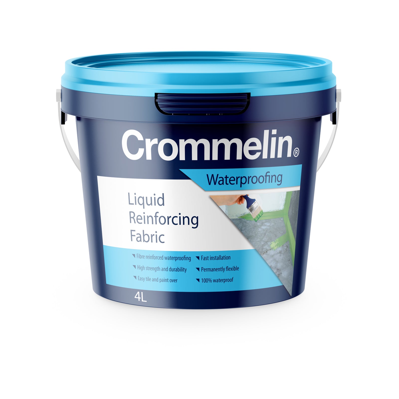 Crommelin 4L Liquid Reinforcing Fabric Waterproofing Membrane