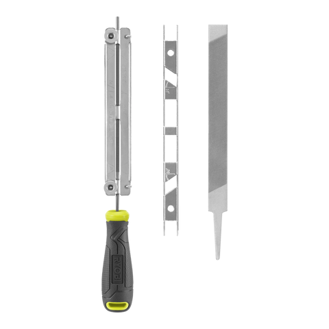 Ryobi Chainsaw Chain Sharpening Kit RCS2 With Files & Guides