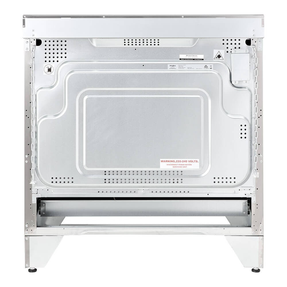 Whirlpool 90cm Ceramic Freestanding Oven - Inox, 133L, AirFry Function, Five Cooking Zones - WS91V9KPX