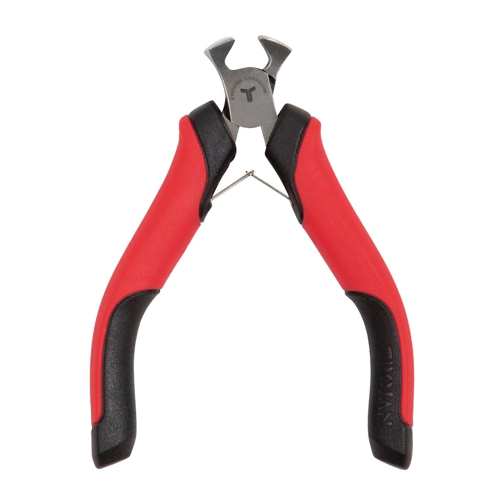 Trojan Mini CRV End Cutting Plier Red and Black