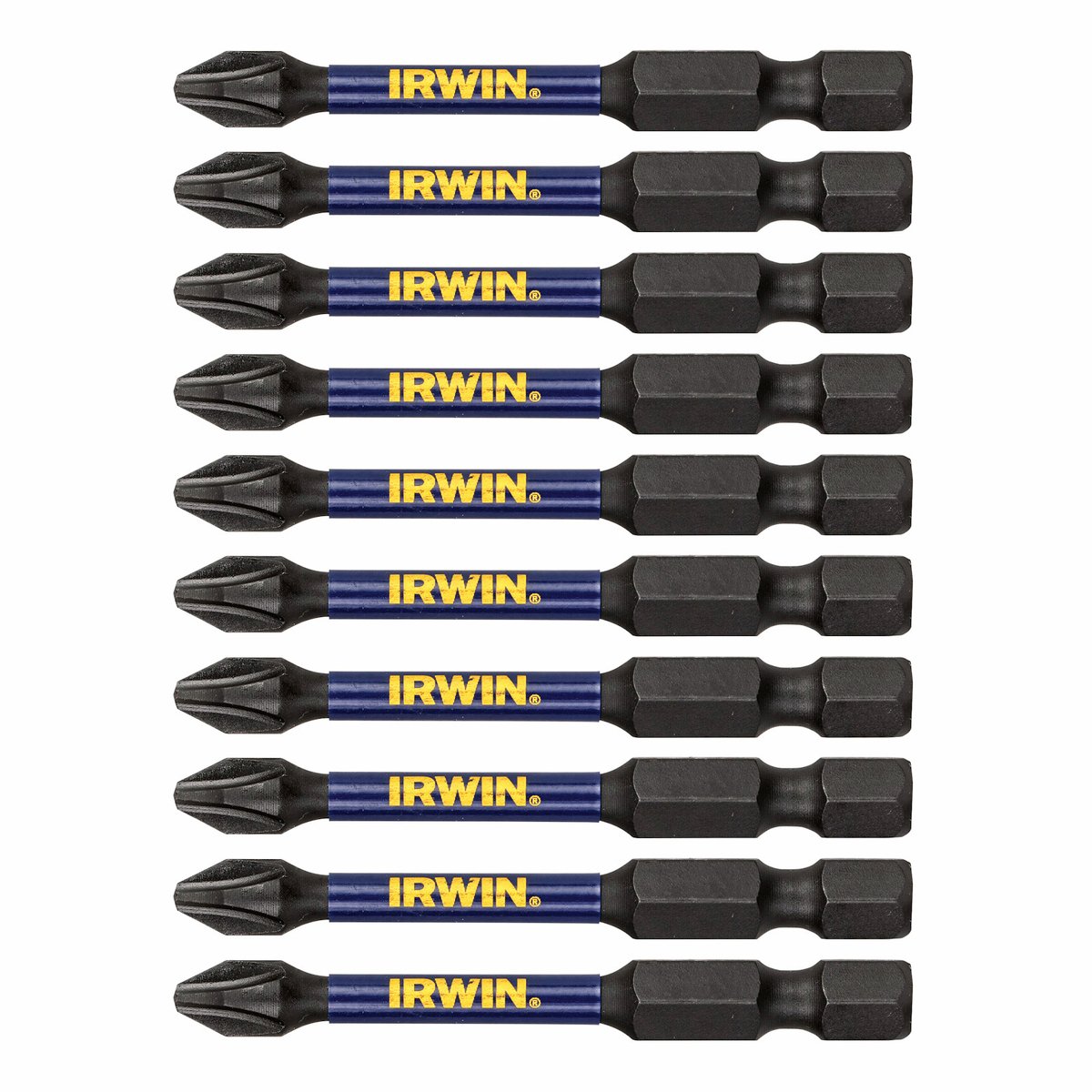 Irwin Impact Pro Performance 57mm PH2 Screwdriver Bit 10 Pack
