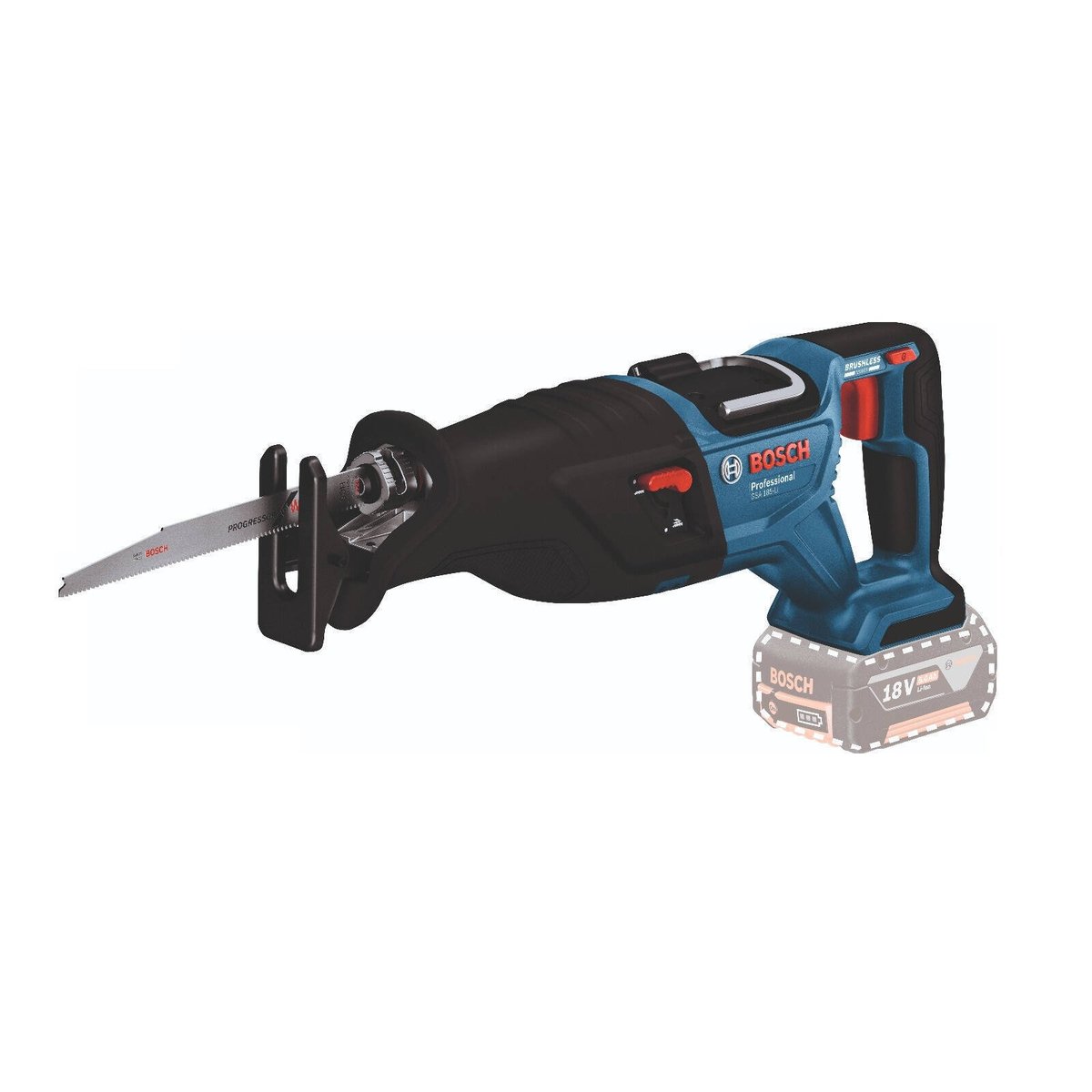 Bosch 18V Professional Biturbo Reciprocating Saw GSA 28mm - Skin Only - Lightweight - Toolless Blade Change - SuperSaverAU - view 1