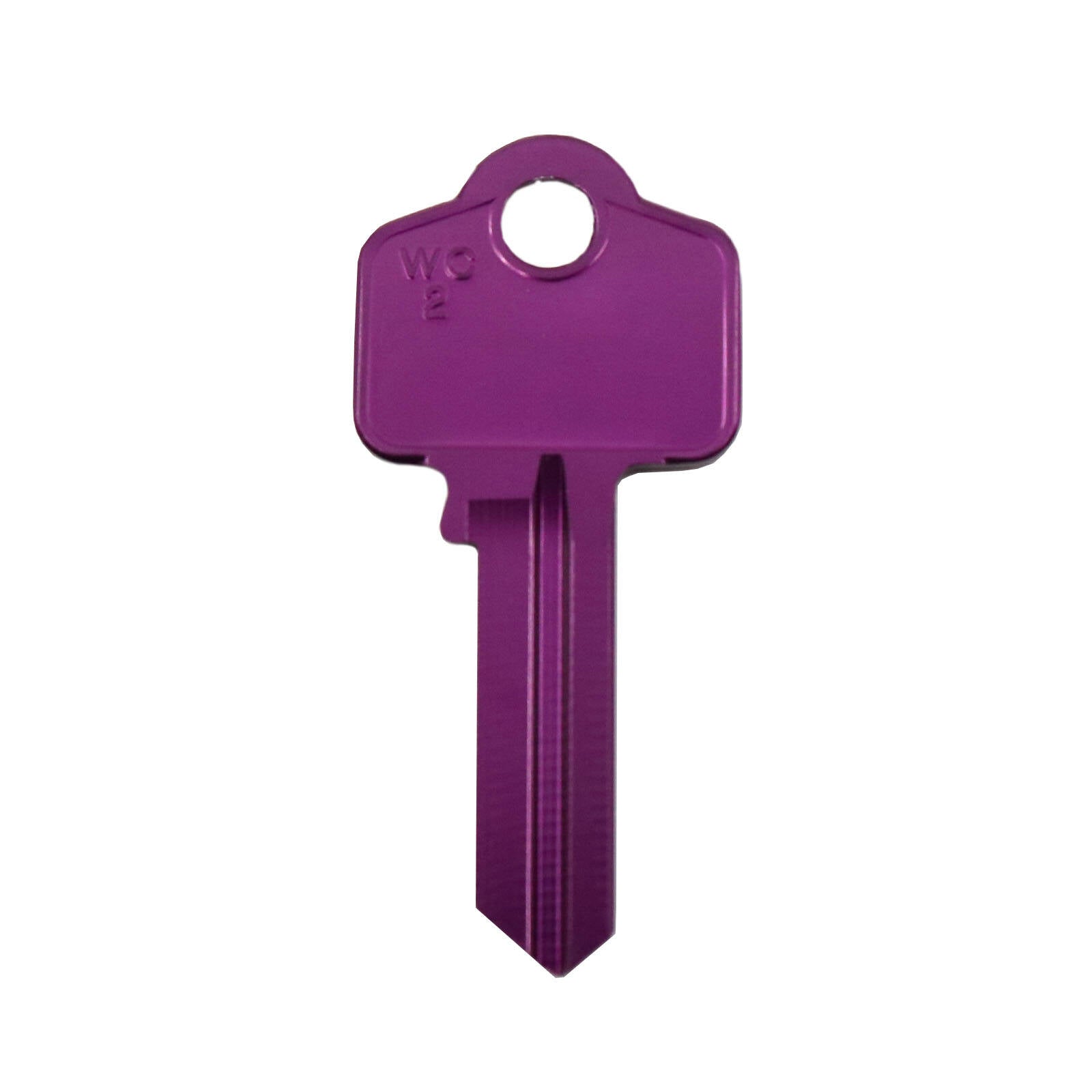 EHI WO2-WC2 Purple Blank Key 53mm Aluminium Titanium Alloy
