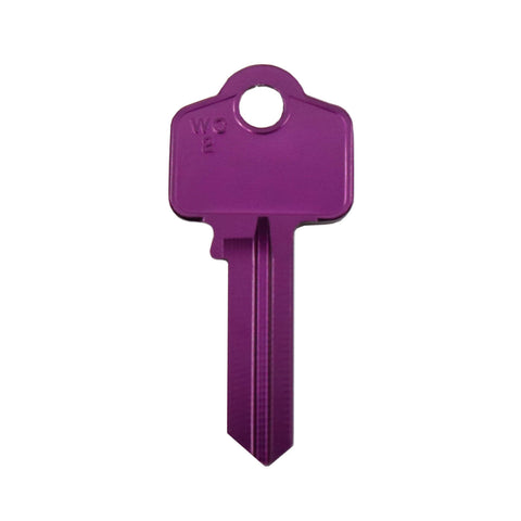 EHI WO2-WC2 Purple Blank Key 53mm Aluminium Titanium Alloy