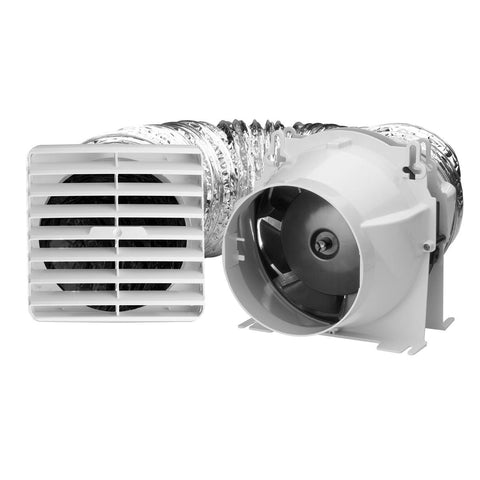 IXL 170mm Ventair Easy Duct Inline Ceiling Exhaust Fan - 198m3/hr, 40W, 10380