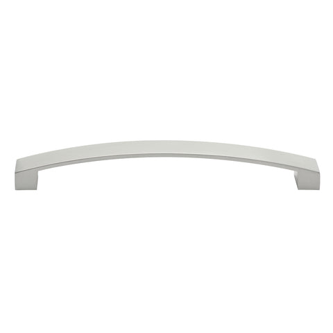 Prestige 160mm Brushed Nickel Flat Bow Handle - Zinc Alloy, Cabinet & Drawer