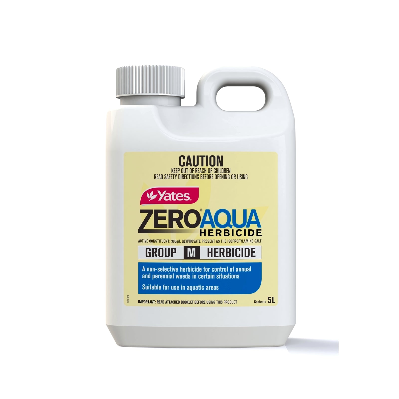 Yates 5L Zero Aqua Herbicide Concentrate, Non-Selective Systemic Weed Killer